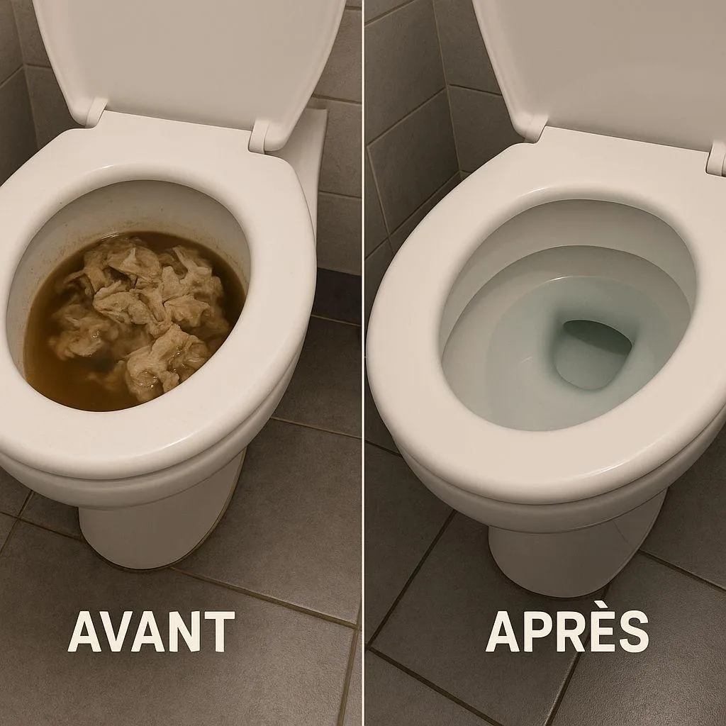 Avant/après débouchage d'un regard par ITR Services
